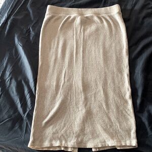 A new day Light grey soft sweater skirt